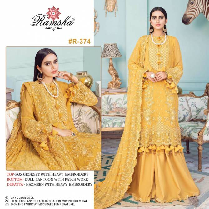 Ramsha R 27 Georgette Festive Wear Pakistani Salwar Kameez Collection